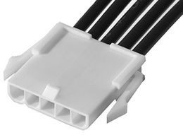 215323-1051, Rectangular Cable Assemblies MINIFIT JR SR M-S 5CKT 150MM Sn