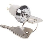 36-4472, Переключатель ключ ø16 250V 2А (3с) ON-ON (K16-05)