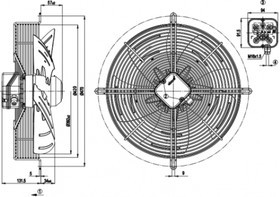 Вентилятор Ebmpapst S4E400-8317072925 220V 160W 0.73A