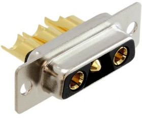 680M3W3K203L401, 680M 3 Way Panel Mount D-sub Connector Socket, 2.77mm Pitch