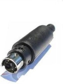 KLS1-294-M-07-B, minidin 7конт (п) на кабель / MDN-7M (KLS1-294-M-07-B)