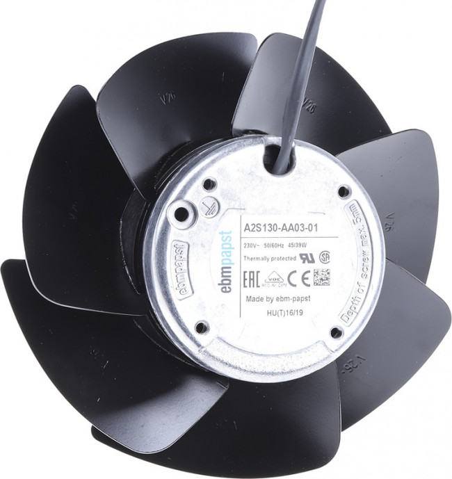 Вентилятор Ebmpapst A2S130-AA03-01 230V 50/60Hz 45/39W 3pin Вентилятор Ebmpapst A2S130-AA03-01 230V 50/60Hz 45/39W 3pin