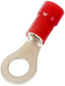 Наконечник с отверстием под винт и изолир.фaланцем ПА легкий ввод жилы 6-10 кв.мм М6 d6.4мм (НКИ) (уп.100шт) DKC 2D6P-EE-PA