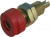 930175701, Red Female Banana Socket, 4 mm Connector, M6 Thread, Solder Termination, 16A, 30 V ac