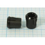 Патрон пластиковый для светодиода 8мм, 14x16мм, черный, RTF-8080;№5179 B держатель светодиода\ 8мм\1