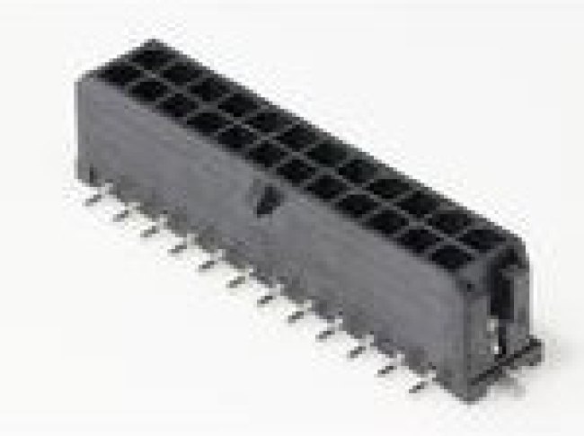 0430452418, Conn Wire to Board HDR 24Power POS 3mm Solder ST Top Entry SMD Micro-Fit 3.0 T/R