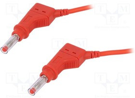 XZG425-20022, Соединительный провод, 32А, Дл: 2м, красный, изоляция: ПВХ