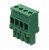 1792265, 12A 4 0.2~2.5 1 12~30 5.08mm 1x4P Green - Pluggable System TermInal Block