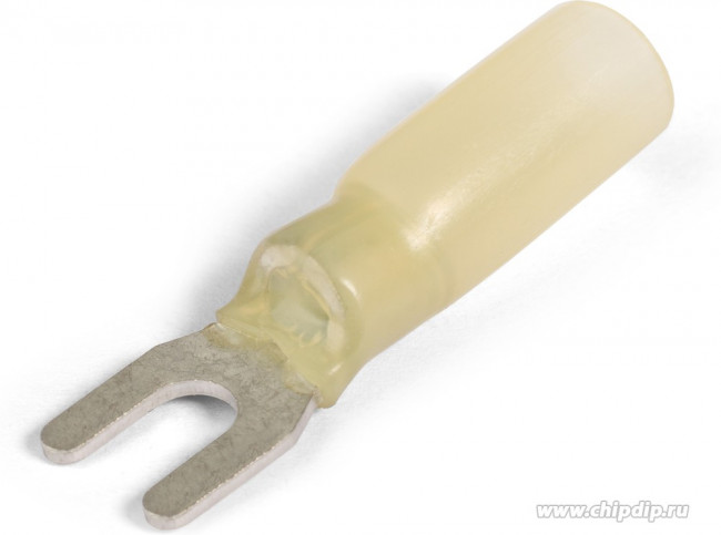 66643, Наконечник кабельный вилочный изолированный НВИ-Т 6.0-4 серия ПРОФИ (КВТ)