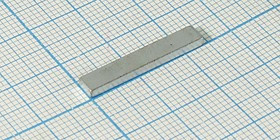 Магнит 24,0x 4,0x 2, параллелепипед, рабочая температура -60~80C, Ni, класс N35