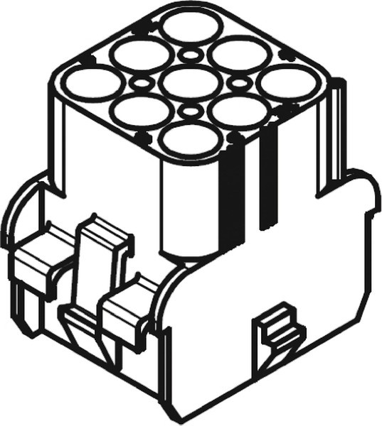 50-84-2090, Pin &amp; Socket Connectors RECP 9P 11.0 AMPERES