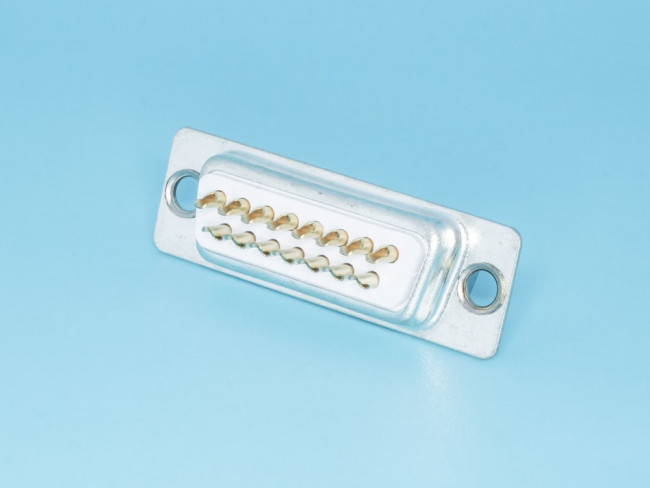 DB-15M, Разъем D-SUB 15 контактов, вилка на кабель, пайка, тип 2