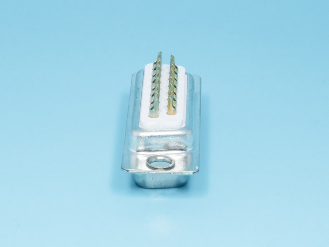 DB-15M, Разъем D-SUB 15 контактов, вилка на кабель, пайка, тип 2