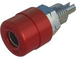 4 mm Red Female Banana Socket - Solder Termination, 30 V ac, 60V dc, 32A