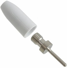 105-0301-001, Test Plugs &amp; Test Jacks TIP PLUG WHITE SOLDERLESS