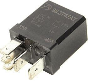 98.3747АТ, Реле электромагнитное 12V 5-ти контактное 20/10А АВТОТРЕЙД