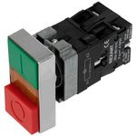 36-5541, Кнопка LAY5 «I-O» прямоугольная 230 В NO+NC 36-5541, Кнопка LAY5 «I-O» прямоугольная 230 В NO+NC