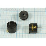 Излучатель звука магнитоэлектрический с генератором 6В, диаметр 16мм и непрерывный звук 2.2кГц; згм