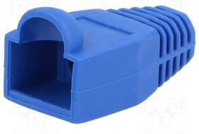 RJ45B/BLUE, Корпус вилки RJ45, 6,5мм, Цвет: синий