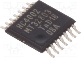 74HC4002PW.112, IC: цифровая; NOR; Ch: 2; IN: 2; CMOS; SMD; TSSOP14; HC; 2?6ВDC; туба