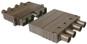 SIM2B84KA, Rectangular MIL Spec Connectors Composite Flanged 4-bay receptacle