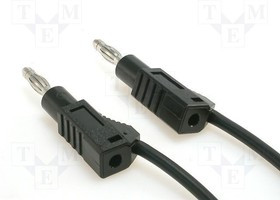 PJ2117-100-B, Измерительный провод, 60ВDC, 36А, с осевым гнездом 4мм, Дл: 1м