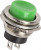 36-3353, Выключатель-кнопка металл 250V 2А (2с) (ON)-OFF ø16.2 зеленая