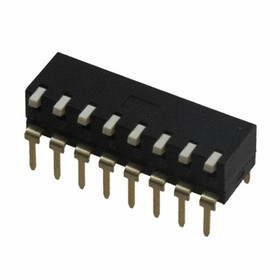 A6TR-8104, DIP Switches/SIP Switches 8 Pin, Thru-Hole Raised, Low Profile A6TR-8104, DIP Switches/SIP Switches 8 Pin, Thru-Hole Raised, Low Profile