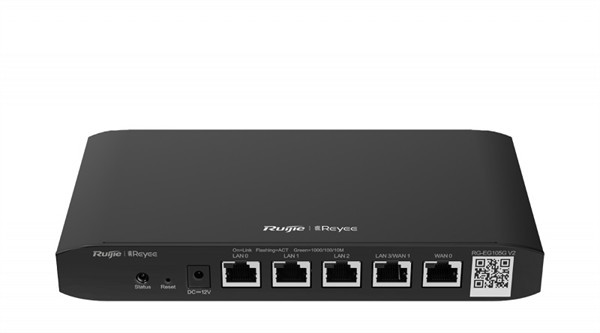 Маршрутизатор/роутер Reyee 5-Port Gigabit Cloud Managed router, 5 Gigabit Ethernet connection Ports, support up to 2 WANs, 100 concurrent Маршрутизатор/роутер Reyee 5-Port Gigabit Cloud Managed router, 5 Gigabit Ethernet connection Ports, support up to 2 WANs, 100 concurrent
