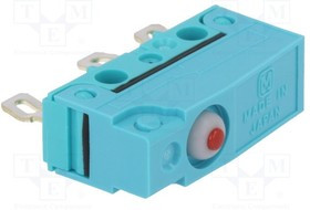 ABS141041J, Микропереключатель SNAP ACTION, без рычага, SPDT, 0,1A/250ВAС