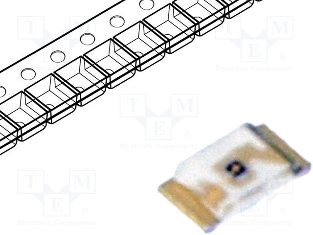 LTST-C194KGKT, LED; SMD; 0603; green; 18?112mcd; 1.6x0.8x0.3mm; 130°; 1.8?2.4V