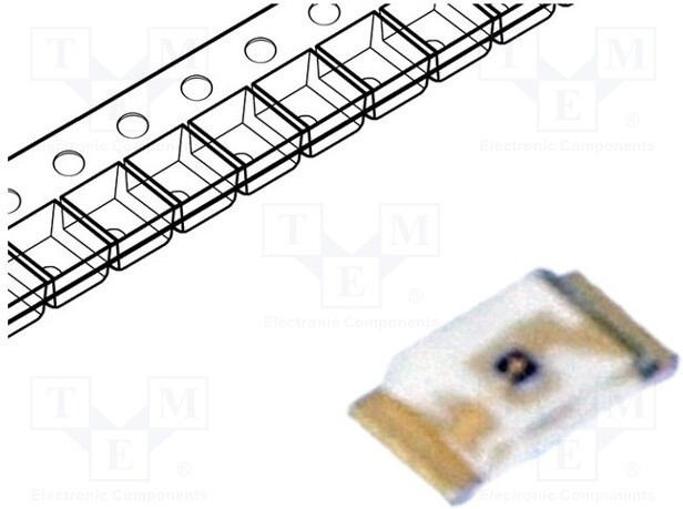 LTST-C194KGKT, LED; SMD; 0603; green; 18?112mcd; 1.6x0.8x0.3mm; 130°; 1.8?2.4V
