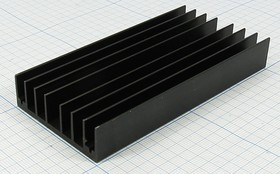 Охладитель (радиатор охлаждения) 100x 49x 15, тип F15, аллюминий, BLA099-100, черный