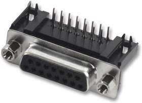 8LCM025S-304B-XX, Разъем D Sub, Standard, Гнездо, Серия 90deg D Sub Connectors, 25 контакт(-ов), DB, Пайка