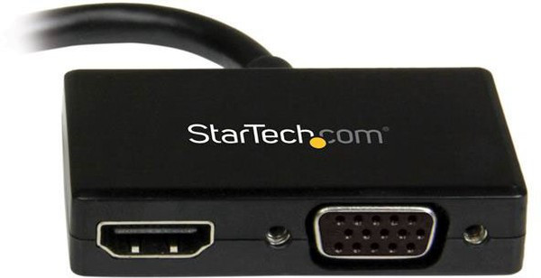 MDP2HDVGA, Startech 2 port Mini DisplayPort to HDMI, VGA Adapter, 150mm Length - 1920 x 1200 Maximum Resolution