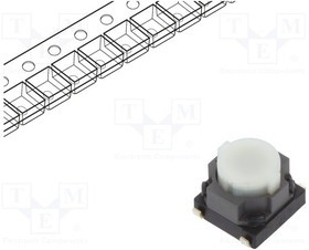 EVQP1D05M, Микропереключатель TACT, SPST, Пол: 2, 0,02A/15ВDC, SMT, нет, 3,5мм
