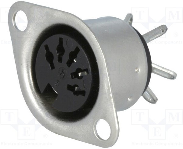 MAB5S, Гнездо, DIN, "мама", PIN: 5, Конф: 180°, пайка MAB5S, Гнездо, DIN, "мама", PIN: 5, Конф: 180°, пайка