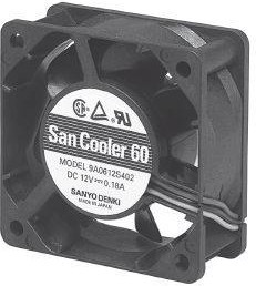 9A0624H402, DC Fans DC Axial Fan, 60x60x25mm, 24VDC
