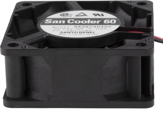 9A0624H402, DC Fans DC Axial Fan, 60x60x25mm, 24VDC