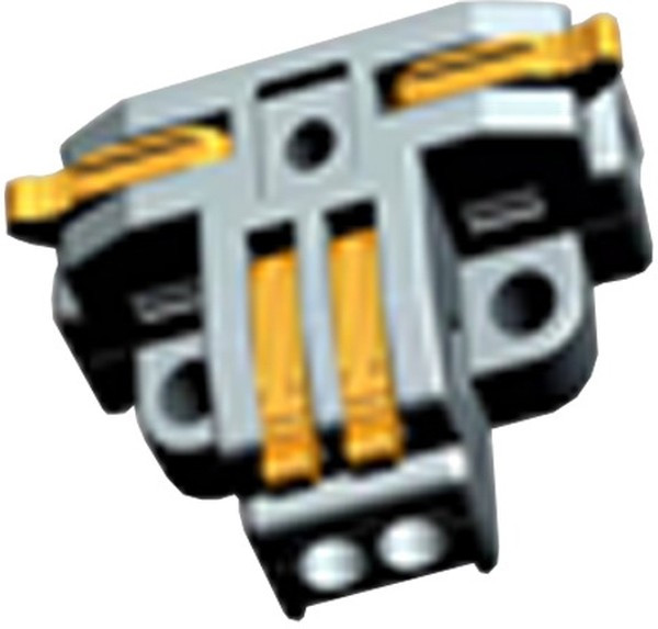 СМК T4, Зажим-клемма , Т-образная, 2 контакта, 24 А, 450 В, корпус PA66