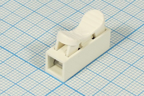 Клеммная колодка нажимная, 0,5-3,5мм1x1C, 10А, контакты 2C, CH01[021-1
