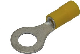 Кольцевой изолированный наконечник KL-N-05508 с нейлоновой манжетой М8 Желтый НУ=100шт 3905508