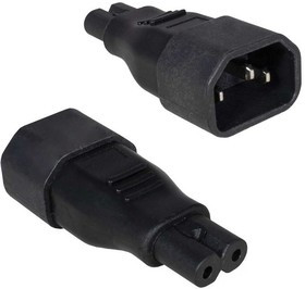 AC-017, Переходник IEC-320 C7-C14, 3-х полюсной, 250 В, прямой