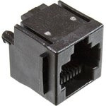 RJ45GP-AMP, Гнездо, RJ45, PIN: 8, со стопором панели, Конф: 8p8c, THT, прямой