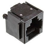 RJ45GP-AMP, Гнездо, RJ45, PIN: 8, со стопором панели, Конф: 8p8c, THT, прямой