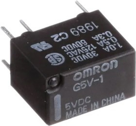 G5V15DC, (G5V-1 5DC), Реле 1 переключ. 5VDC, 1A/125VAC SPDT