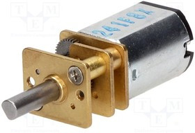 POLOLU-2377, Двигатель: DC, с редуктором, Medium Power, 6ВDC, 670мА, 10: 1