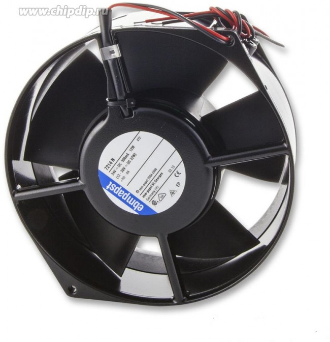 Вентилятор Ebmpapst 7214 N 24V DC 500mA 12W 172X150X55 2pin