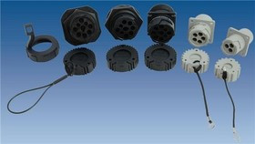 ASR9-1939, Automotive Connectors BACKSHELL STRN RLF SML FLNGE J1939 RCPT