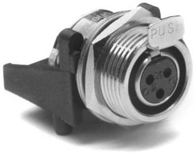 AG3FCCH, XLR Connectors 3 Pole Mini XLR Chassis Mount GType Female Contacts Horizontal PCB Nickel Finish